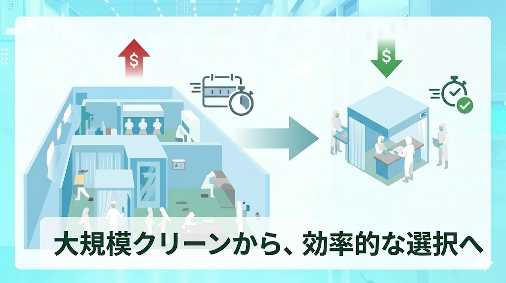 従来型クリーンルームの課題